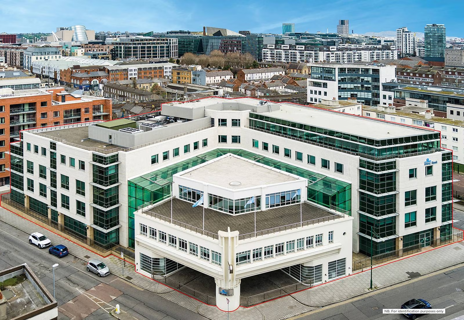 KBC seeks occupier for landmark Dublin headquarters as part of exit from Irish market.
